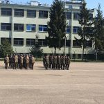 Uczniowie ALO na uroczystości pożegnania dowódcy Jednostki Wojskowej